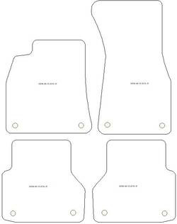 Alfombrillas para Audi A6 (C8) Avant 2018- MTM One