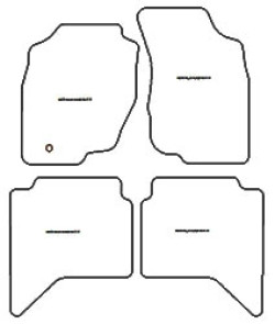 Alfombrillas para Toyota Hilux KUN26 4 puertas 2006-2011 MTM One