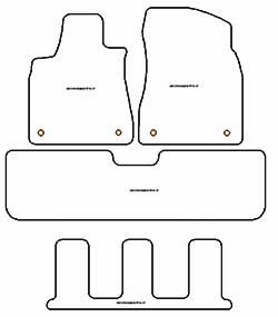 Alfombrillas para Lexus RX 7 asientos 2018-09.2022 MTM One