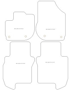 Tappetini per Honda Jazz IV / Jazz Crosstar (Hybrid) 06.2020- MTM One