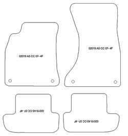 Alfombrillas para Audi A5 (8T3) Coupe / Cabrio 2008-12.2016 MTM Plus