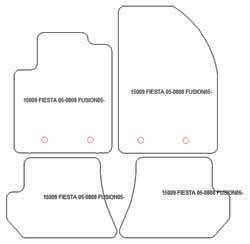 Alfombrillas para Ford Fiesta V 2005-2008 MTM Plus