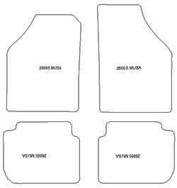 Alfombrillas para Lancia Musa 2004-2012 MTM Plus