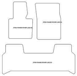 Alfombrillas para Land Rover Range Rover (L322) 03.2002-2012 MTM Plus