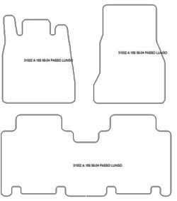 Alfombrillas para Mercedes Clase A (W168) larga 1998-08.2004 MTM Plus