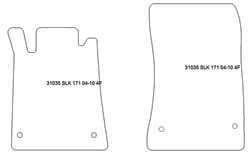 Alfombrillas para Mercedes SLK (R171) 05.2004-02.2011 MTM Plus