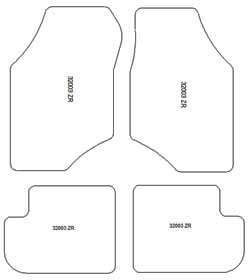 Alfombrillas para MG ZR 2001- MTM Plus