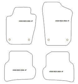 Alfombrillas para Seat Ibiza IV (6J) station wagon 2008-06.2017 MTM Plus