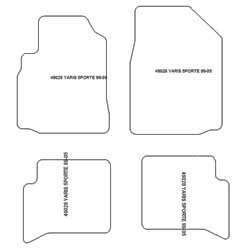 Alfombrillas para Toyota Yaris I 5 puertas 1999-2005 MTM Plus