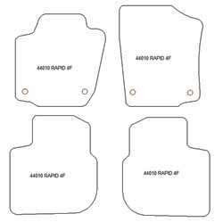 Alfombrillas para Skoda Rapid 10.2012-2019 MTM Plus
