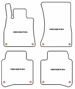 Alfombrillas para Mercedes Clase S (W222) largo 07.2013-11.2020 MTM Plus
