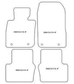 Alfombrillas para Mazda CX-3 06.2015-12.2021 MTM Plus