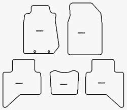 Alfombrillas para Isuzu D-Max 2012-2019 MTM Plus