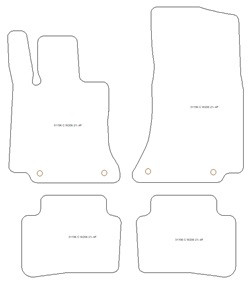 Alfombrillas para Mercedes Clase C (S206) Wagon (tambien Mild Hybrid / Plug-in Hybrid) 06.2021- MTM Plus