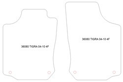 Alfombrillas para Opel Tigra 2004-2010 MTM Plus