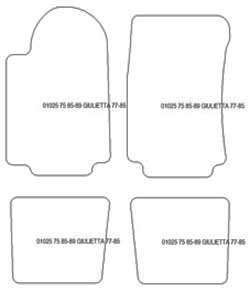 Alfombrillas para Alfa Romeo 75 1985-1989 MTM Top