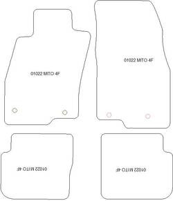 Alfombrillas para Alfa Romeo Mito 09.2008-12.2018 MTM Top