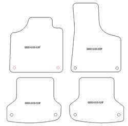 Alfombrillas para Audi A3 (8P) Sportback 05.2003-09.2012 MTM Top