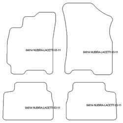 Alfombrillas para Chevrolet Nubira II (J200) 2003-2011 MTM Top