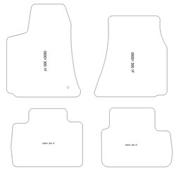 Alfombrillas para Chrysler 300 2004-2010 MTM Top