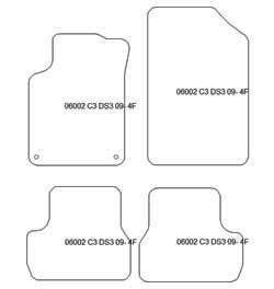 Alfombrillas para Citroen C3 II 2009-2016 MTM Top