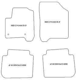 Alfombrillas para Citroen C3 Picasso 2009- MTM Top