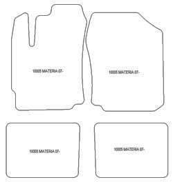 Alfombrillas para Daihatsu Materia 2006-2013 MTM Top