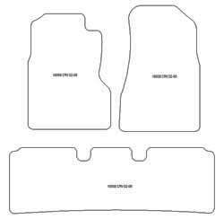 Alfombrillas para Honda CR-V II 2002-2006 MTM Top