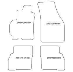Alfombrillas para Hyundai Atos II 2004-2008 MTM Top