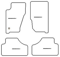 Alfombrillas para Jeep Cherokee III (KJ) 2001-2007 MTM Top