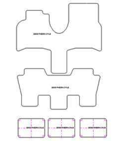 Alfombrillas para Lancia Phedra 5 asientos 2002-11.2010 MTM Top