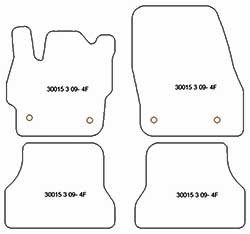 Alfombrillas para Mazda 3 II 05.2009-08.2013 MTM Top