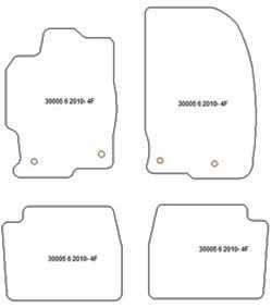 Alfombrillas para Mazda 6 II 2008-2013 MTM Top