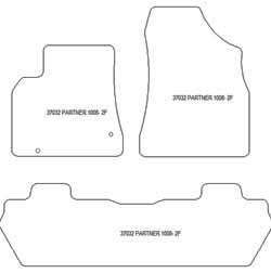Alfombrillas para Peugeot Partner II 2008-09.2018 MTM Top