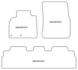 Alfombrillas para Renault Espace IV 2002-2011 MTM Top