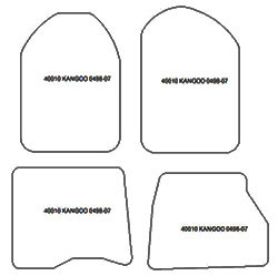 Alfombrillas para Renault Kangoo I 05.1998-12.2007 MTM Top