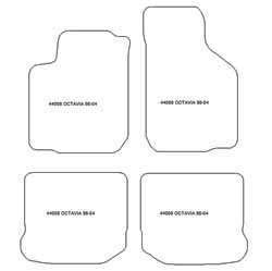 Alfombrillas para Skoda Octavia I (1U) 1998-2004 MTM Top