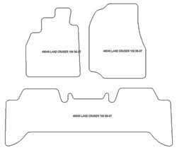 Alfombrillas para Toyota Land Cruiser 100 1998-2007 MTM Top