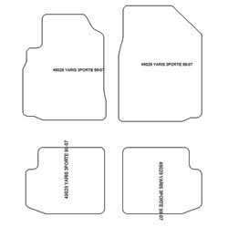 Alfombrillas para Toyota Yaris I 3 puertas 1999-2005 MTM Top