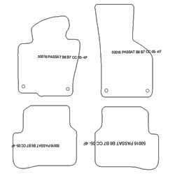 Alfombrillas para Volkswagen Passat cabrio / coupe 06.2008-2012 MTM Top