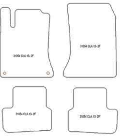 Alfombrillas para Mercedes CLA Coupe / Shooting Brake 03.2013-03.2019 MTM Top