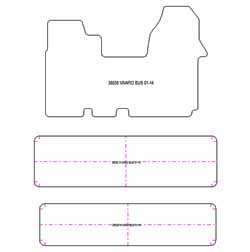 Alfombrillas para Opel Vivaro bus 2001-2014 MTM Top