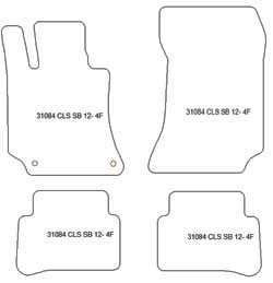 Alfombrillas para Mercedes CLS Shooting Brake 10.2012-02.2018 MTM Top