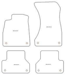 Alfombrillas para Audi A5 (F5A) Sportback 10.2016-02.2020 MTM Top