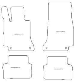 Alfombrillas para Mercedes Clase E (C238) Coupe 04.2017-07.2023 MTM Top