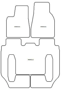 Alfombrillas para Tesla Model X 6 asientos (no central console) 2016- MTM Top