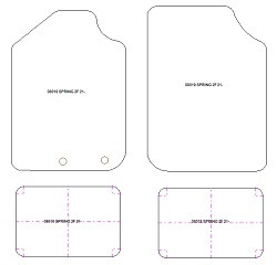 Alfombrillas para Dacia Spring 2021- MTM Top