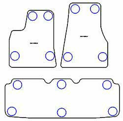 Alfombrillas para Tesla Model S 01.2021- MTM Top