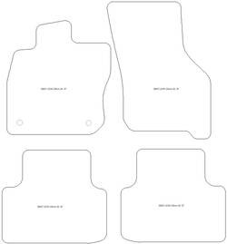 Alfombrillas para Cupra Leon (fixing distance 335 mm) 5 puertas / Sportstourer 2020- MTM Top
