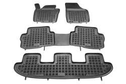 Alfombrillas para Volkswagen Sharan II 7 asientos 09.2010-03.2022 MTM 3D goma